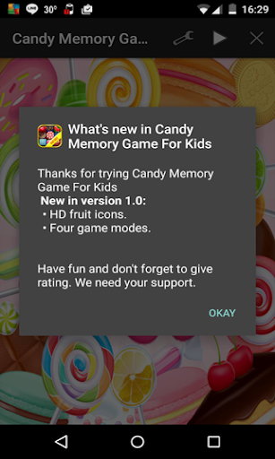 CanDy Memory Game For Kids