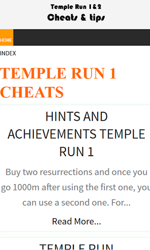 Fanmade Temple Run 1 2 Guide