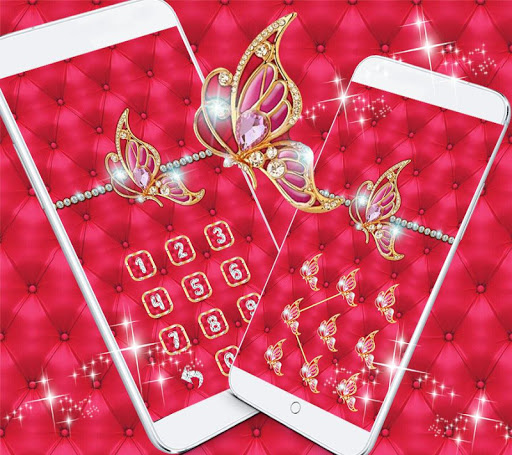 Diamond Butterfly Theme Gold