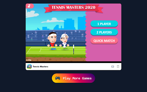 Tennis Masters Game - Challenge friends or the computer in 2-player mode!