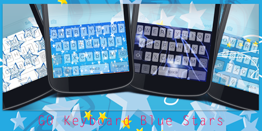 GO Keyboard Blue Stars