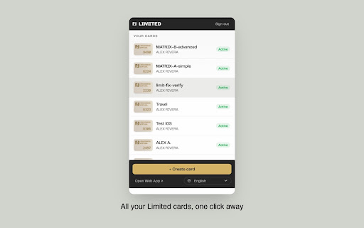 Limited — Cards screenshot 2