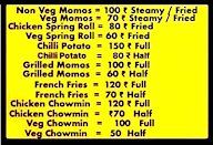 Momos Express menu 1