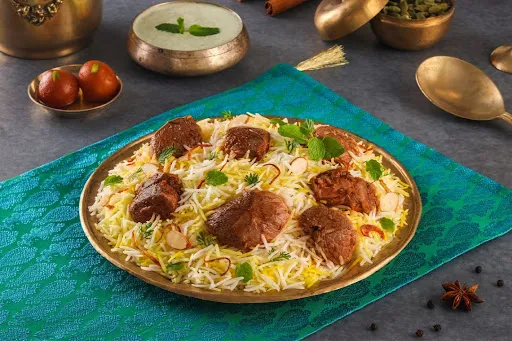 Dum Gosht Biryani (Dum Mutton Biryani, Boneless - Serves 2)