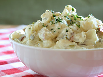 Making potato salad