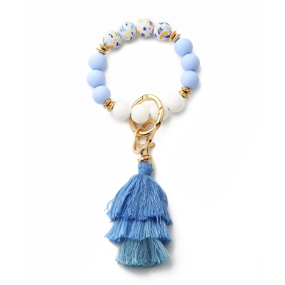 Bohemian tassel patroon silica gel armband, comfortabel en stijlvol. Ideaal voor een unieke en modieuze look, perfect voor elke gelegenheid.