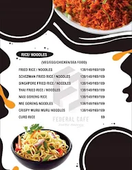 Federal Cafe menu 3