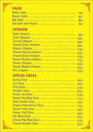 Krishnans Kitchen menu 2