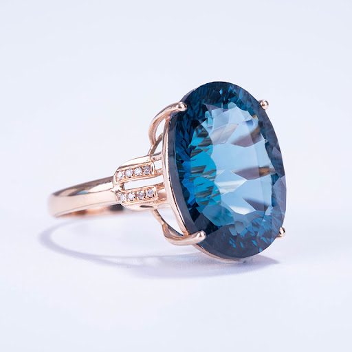 Title 4, Womens Imitation Peacock Sapphire Color Treasu...