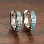 E1014 Silver Blue 2PCs