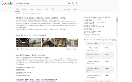 Návrhy klíčových slov v Googlu pro SEO a Copy