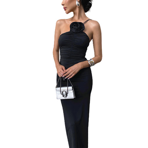 Title 14, Fashionable Three-dimensional Flower Oblique Sh...