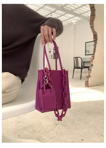 Title 6, Acrylic Chain Portable Small Square Bag Female ...