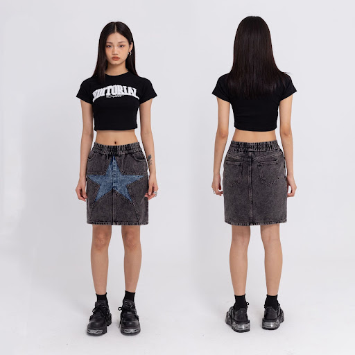 Title 4, Tidy Retro Cotton Washing Skirt Girl, a comfort...