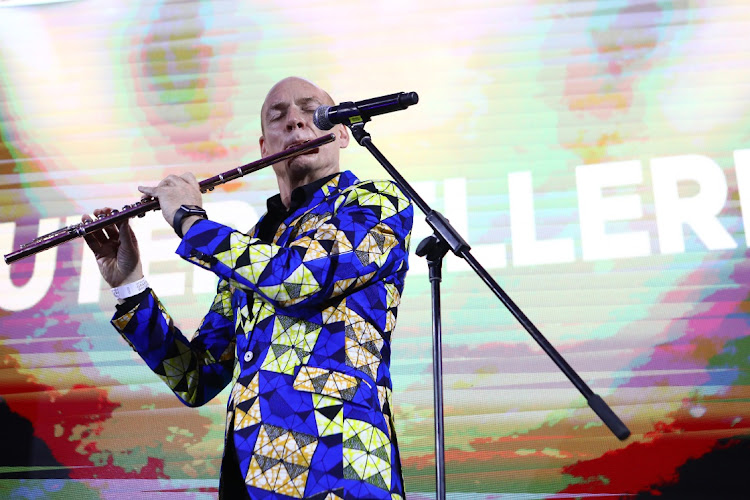 Grammy Award-winner Wouter Kellerman performing at the African Grammy Winners dinner for him , Zakes Bantwini and Nomcebo Zikode held in Johannesburg.