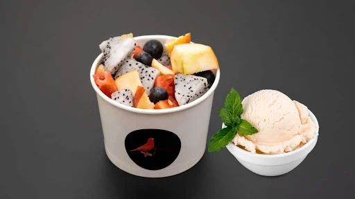 Fruit Bowl With Ice Cream [Vanilla]