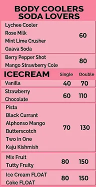 The Lassi Corner menu 3