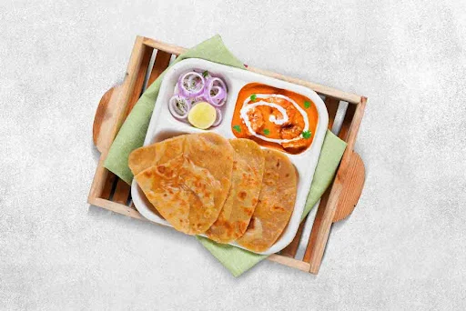 Chicken Lababdar Paratha Thali (Meals)