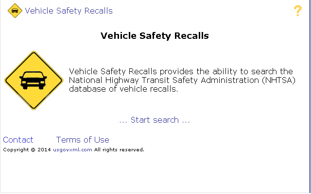 Vehicle Safety Recalls chrome extension