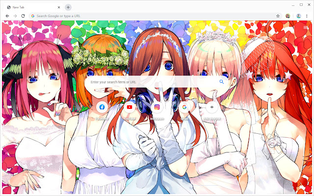 The Quintessential Quintuplets New Tab