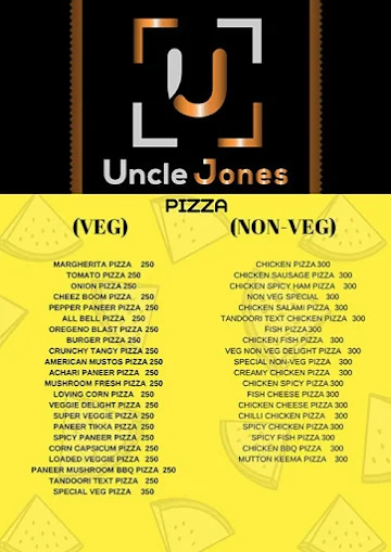 Uncle Jones menu 