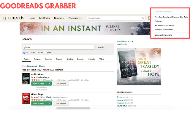 Goodreads grabber