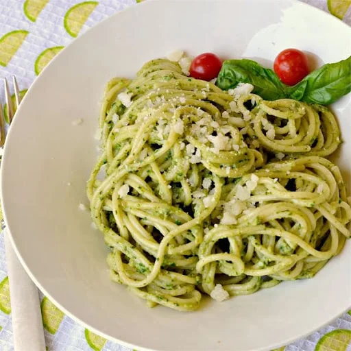 Veg Nutty Pesto Spaghetti