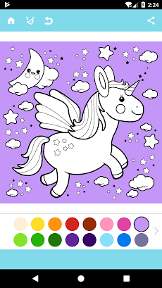 Unicorn Coloring Bookのおすすめ画像5