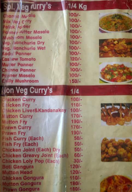 Bhargava's Food Parcel menu 1