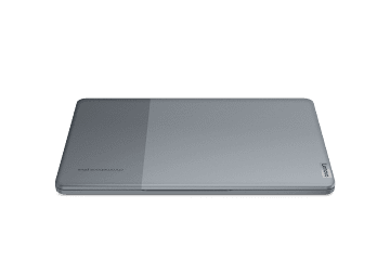 Vista frontal de un Lenovo IdeaPad Slim 3i Chromebook Plus cerrado.