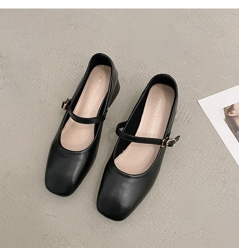 Title 5, Chaussure Femme Rétro Polyvalente Bout Carré Co...