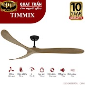 Quạt Trần Mr Vũ Timmix Quạt Trần Cho Người Giàu Mẫu 3 Cánh Gỗ Hiện Đại Sang Trọng Qtd