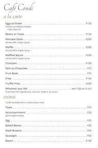 Cafe Condi menu 3