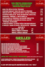 Eat Healthie menu 1