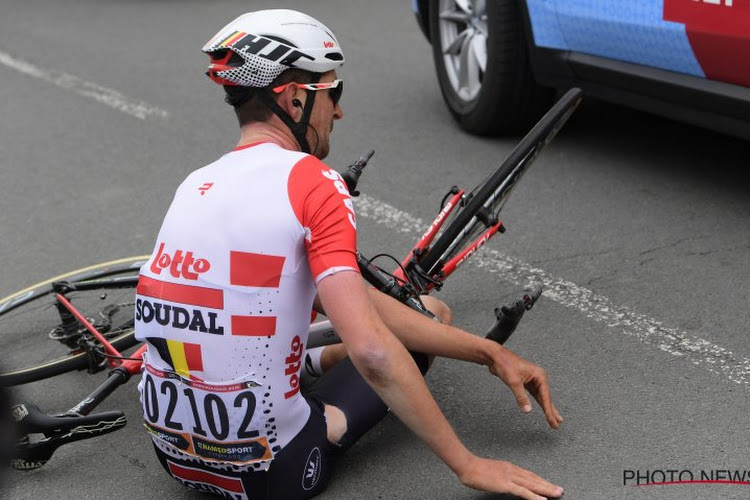 📷 Choc avec la voiture de Jumbo-Visma : le premier bilan de l'état de santé de Tiesj Benoot est connu