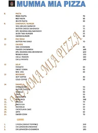 Mumma Mia menu 1