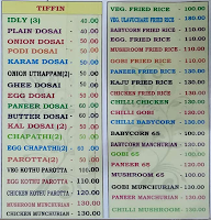 Sri Sai Andhra Mess menu 2