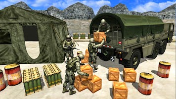 US Army Military Truck Driving Screenshot