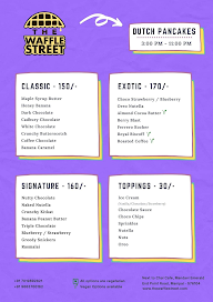 The Waffle Street menu 3