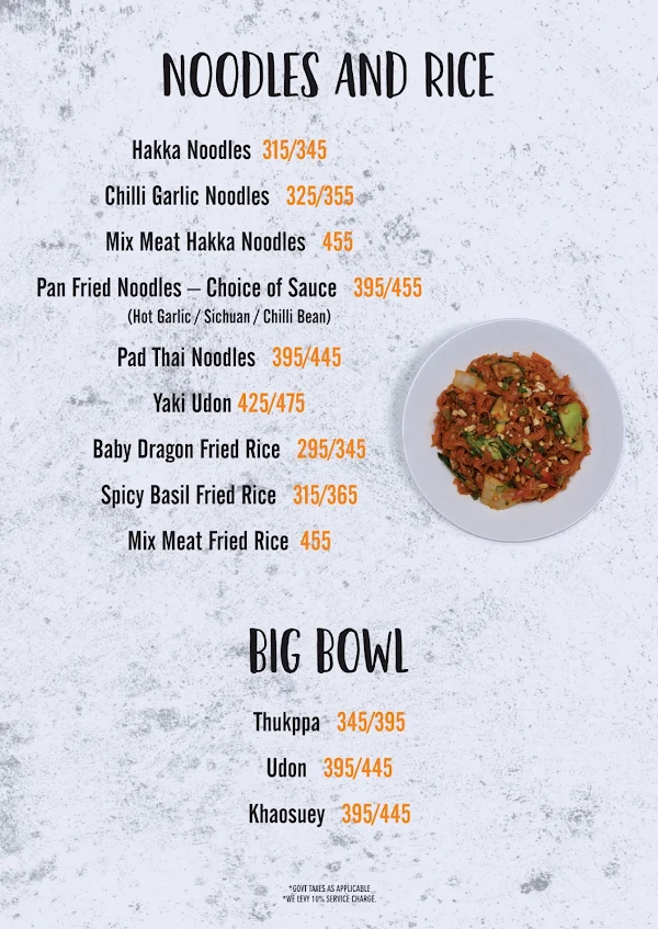 Saiylam Food Products menu 