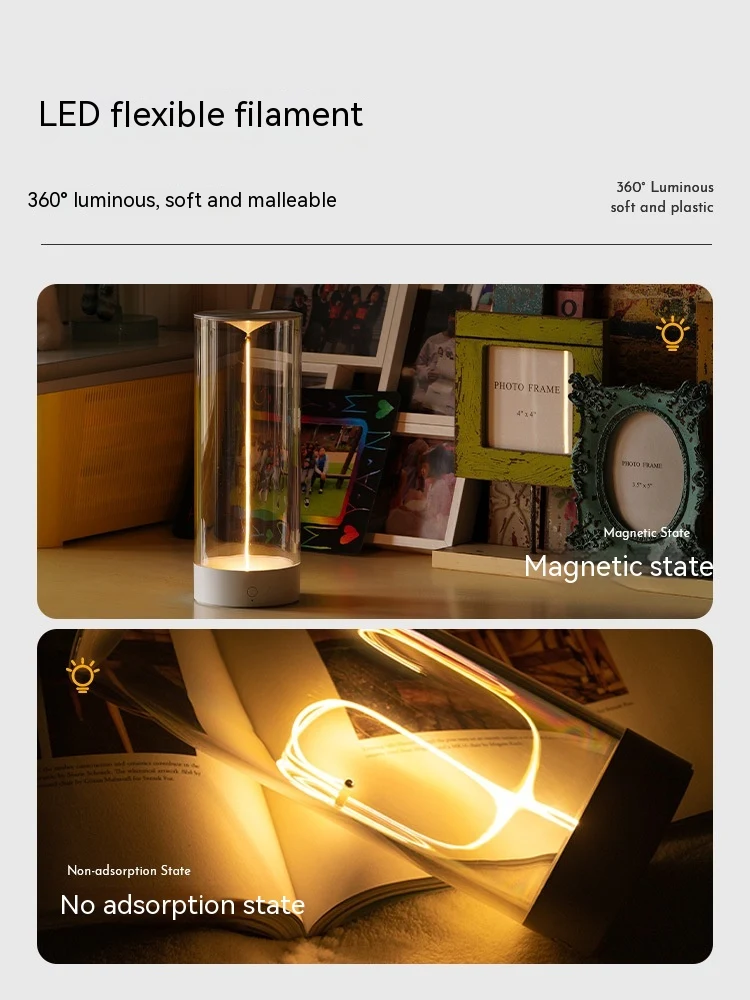 Title 3, Lampe LED magnétique à trois niveaux de luminos...