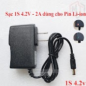 Sạc 1S 4.2V 1A 2A, Có Đèn Báo Đầy, Chuyên Sạc Pin Lithium - Li - Ion - 18650 3.7V - 4.2V