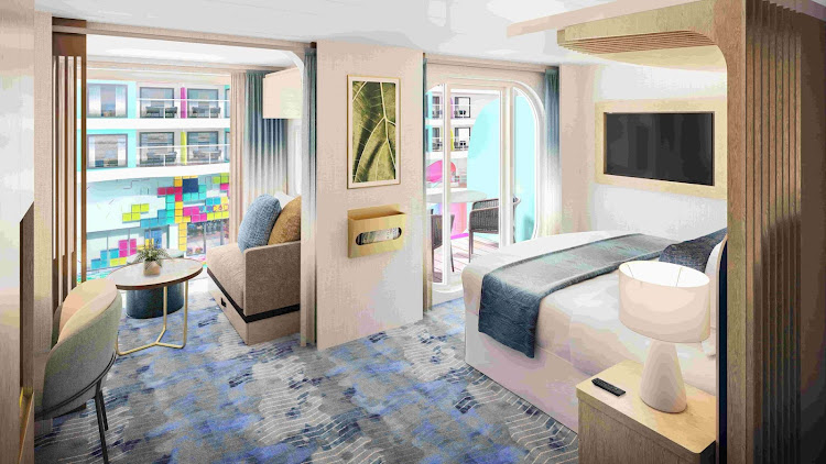 The Surfside Family Suite on Icon of the Seas (digital rendering).