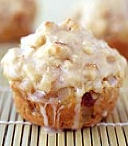 This muffin brings a burst of pears, cinnamon and glaze to your morning -- Hello, morning! 