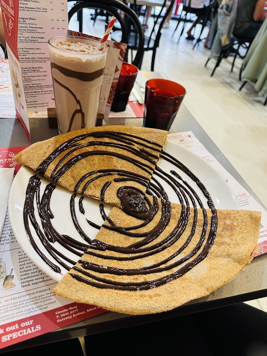 Belgium Chocolate and GF crepes