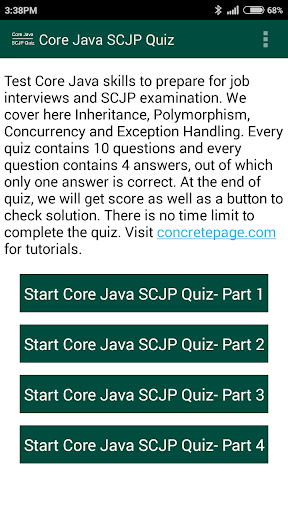 Core Java SCJP Quiz Questions