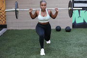 Fitness bunny Palesa Buyeye at Moove Motion Fitness Club Sunninghill.