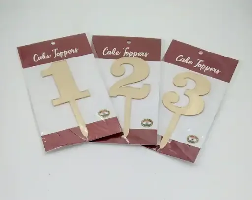 Numeric Cake Toppers