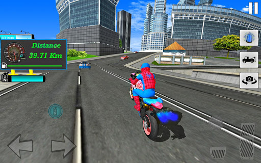 Bike Super Hero Stunt Driver Racing