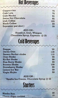 Deja Bru Cafe menu 3